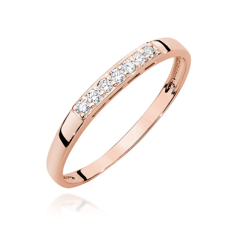 Inel Aur 14K cu Diamante Naturale 0.10 ct, imaginea 5 din 12