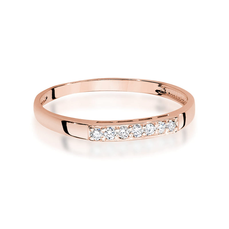 Inel Aur 14K cu Diamante Naturale 0.10 ct, imaginea 6 din 12
