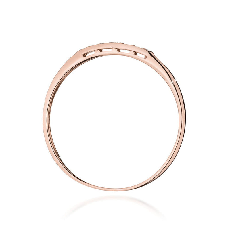 Inel Aur 14K cu Diamante Naturale 0.10 ct, imaginea 7 din 12