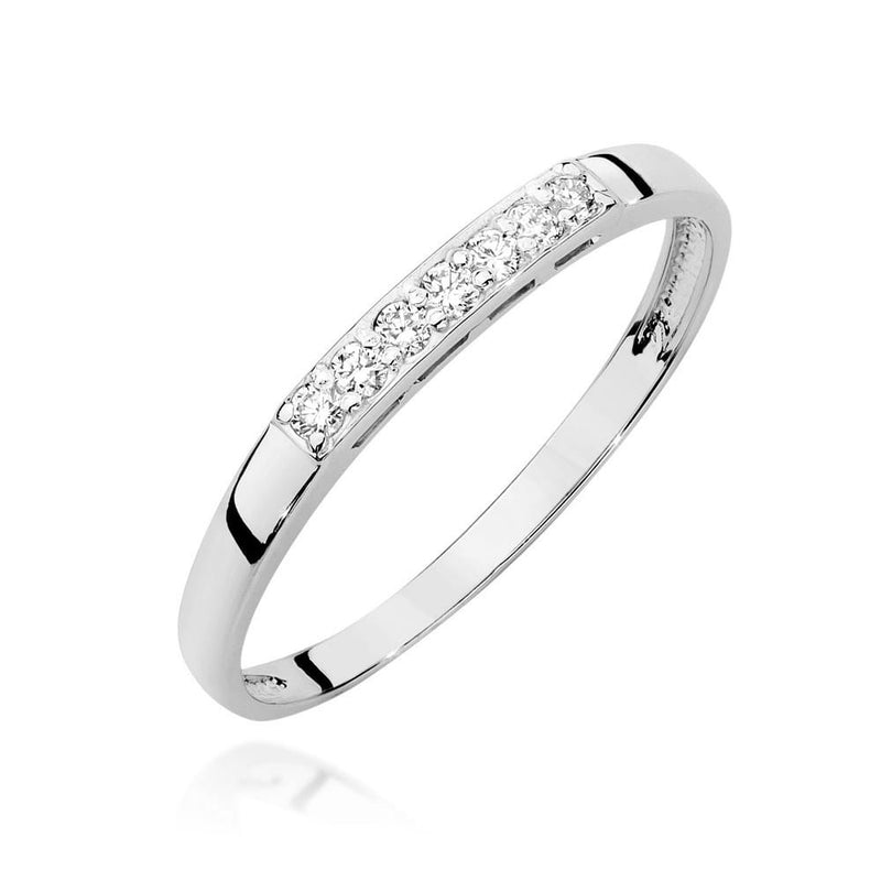Inel Aur 14K cu Diamante Naturale 0.10 ct, imaginea 9 din 12
