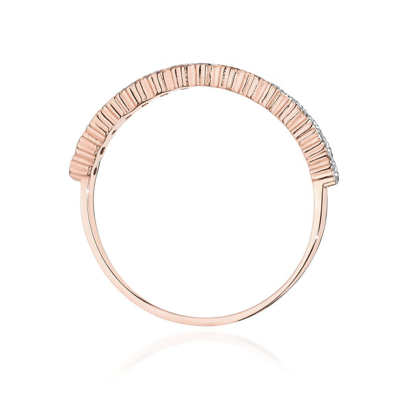Inel Aur 14K cu Diamante Naturale 0.13 ct, imaginea 7 din 12