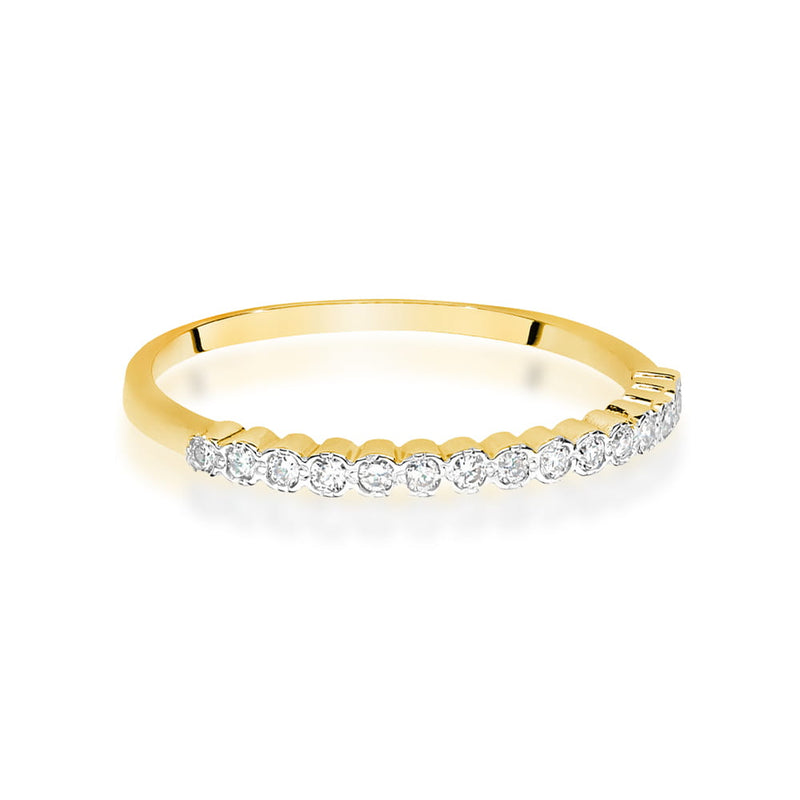 Inel Aur 14K cu Diamante Naturale 0.08 ct, imaginea 2 din 12