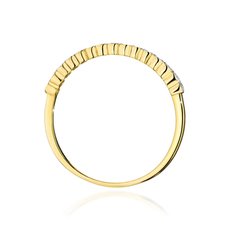 Inel Aur 14K cu Diamante Naturale 0.08 ct, imaginea 3 din 12