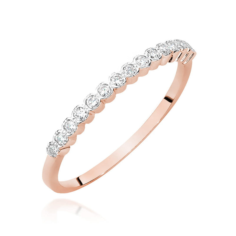 Inel Aur 14K cu Diamante Naturale 0.08 ct, imaginea 5 din 12