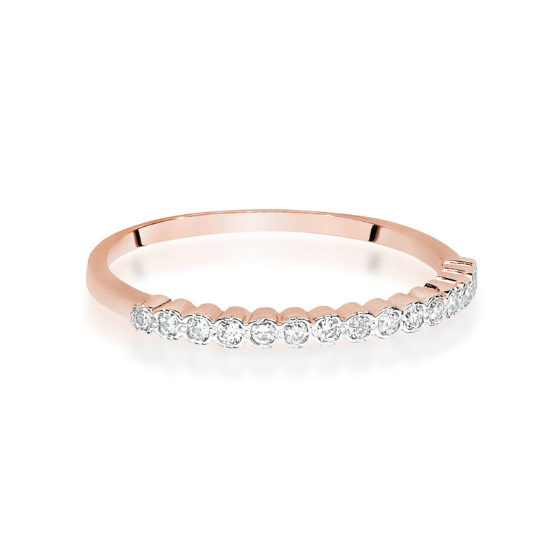 Inel Aur 14K cu Diamante Naturale 0.08 ct, imaginea 6 din 12