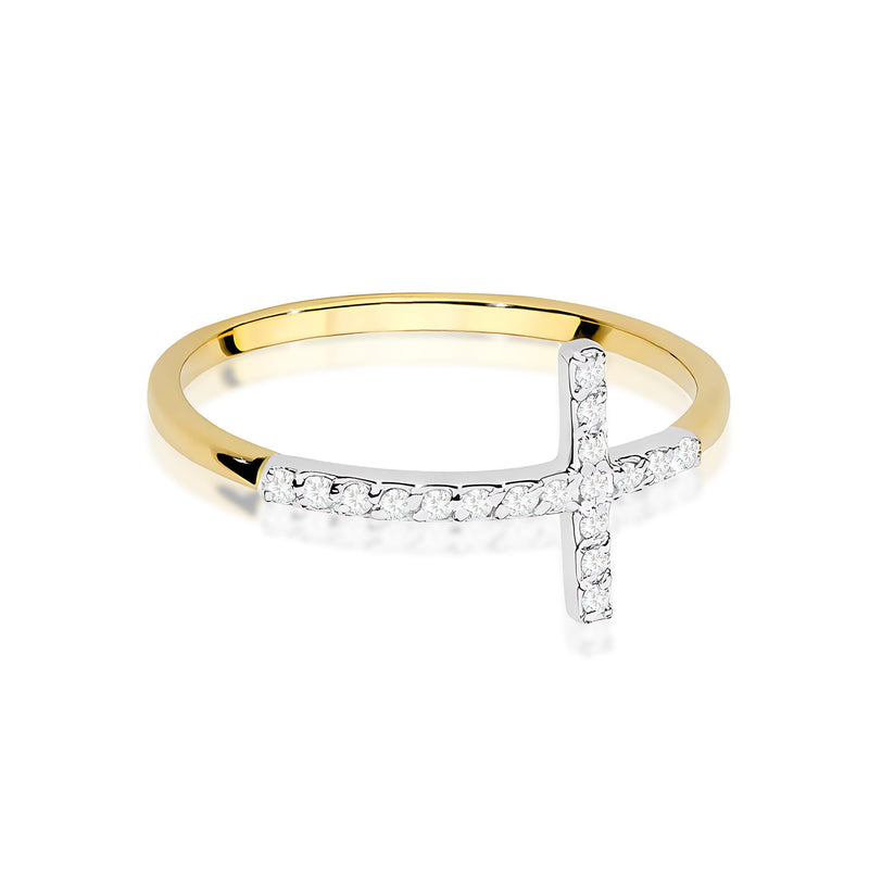 Inel Aur 14K cu Diamante Naturale 0.09 ct, imaginea 2 din 12