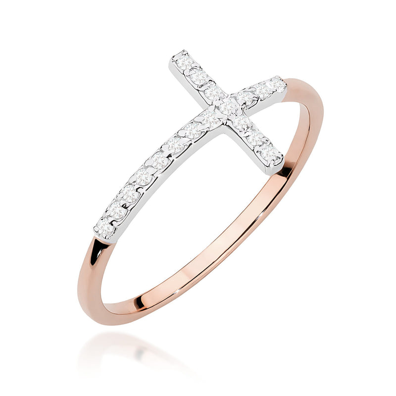 Inel Aur 14K cu Diamante Naturale 0.09 ct, imaginea 5 din 12