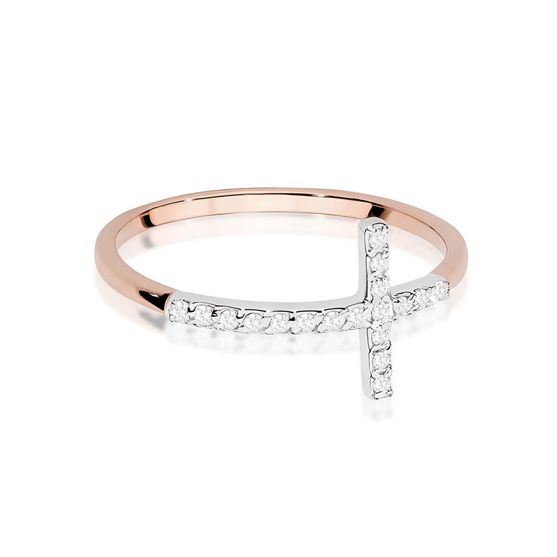 Inel Aur 14K cu Diamante Naturale 0.09 ct, imaginea 6 din 12