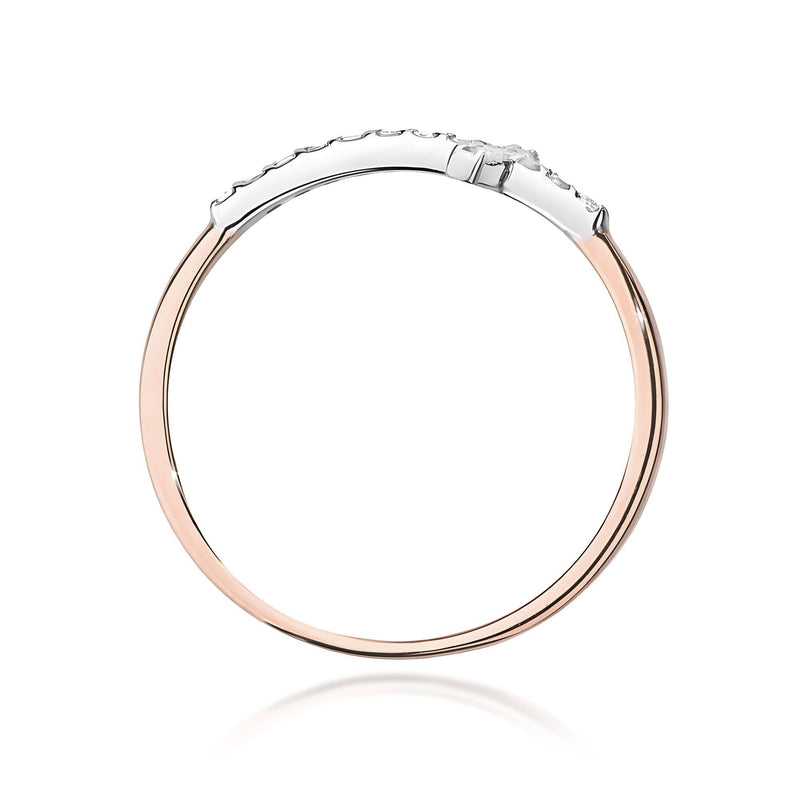 Inel Aur 14K cu Diamante Naturale 0.09 ct, imaginea 7 din 12