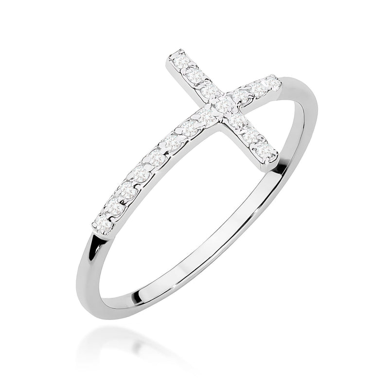 Inel Aur 14K cu Diamante Naturale 0.09 ct, imaginea 9 din 12