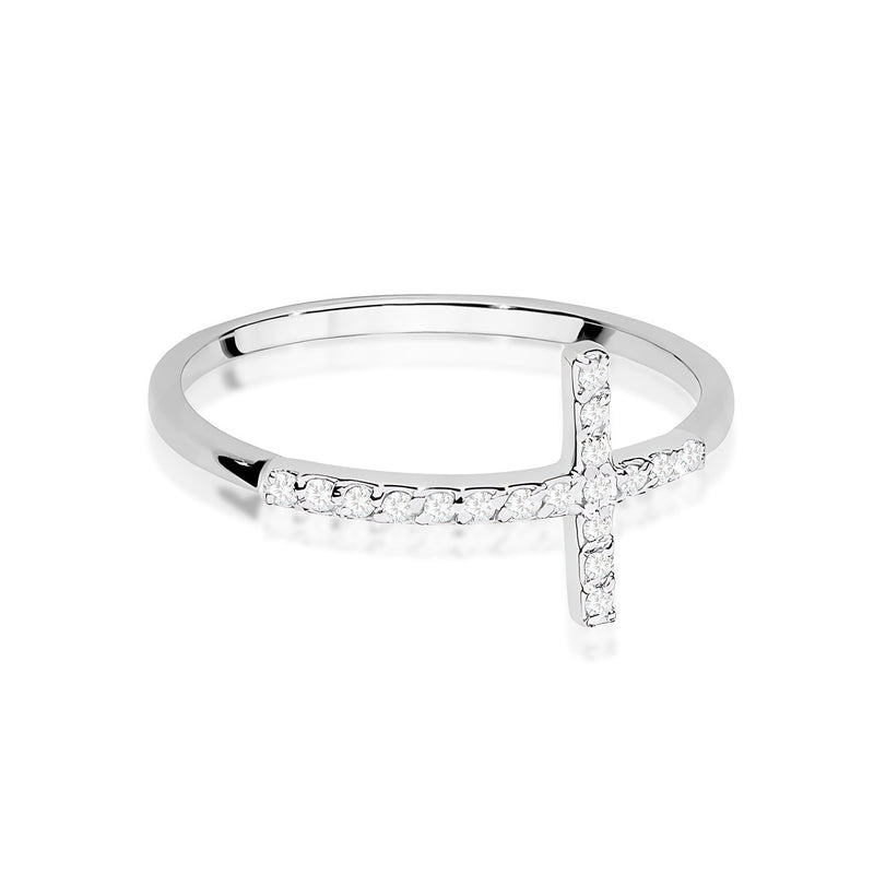 Inel Aur 14K cu Diamante Naturale 0.09 ct, imaginea 10 din 12