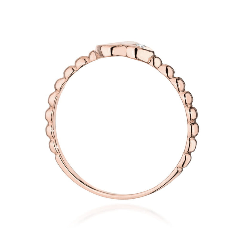Inel Aur 14K cu Diamant Natural 0.01 ct, imaginea 7 din 12