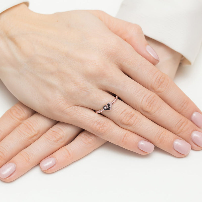 Inel Aur 14K cu Diamant Natural 0.01 ct, imaginea 8 din 12