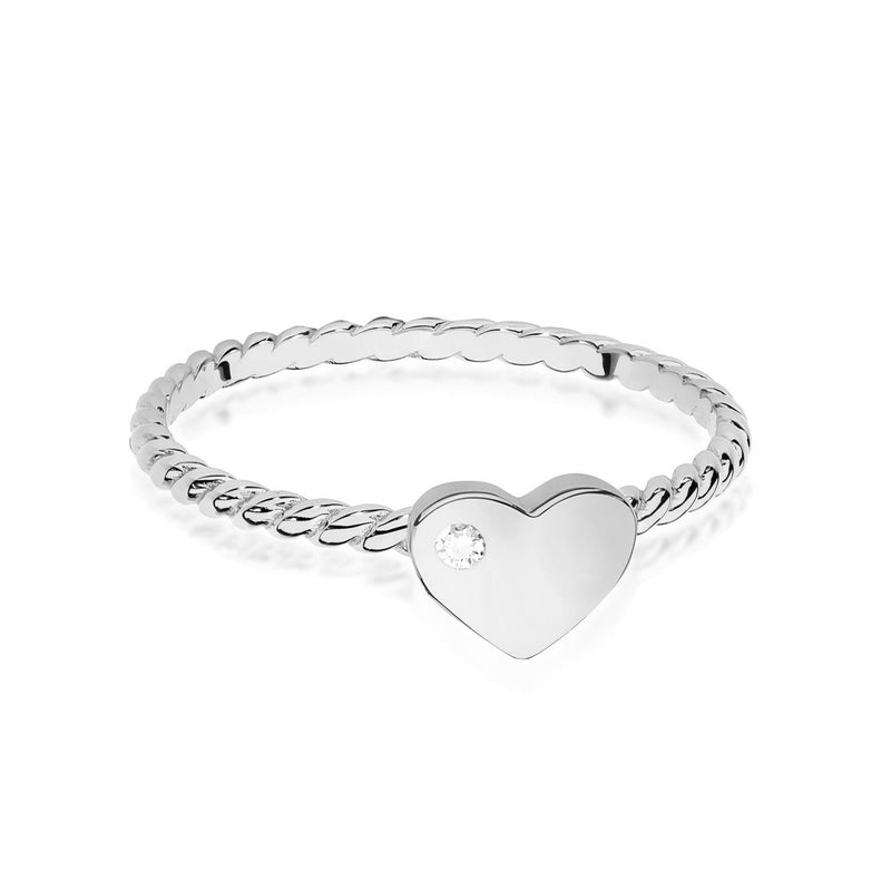 Inel Aur 14K cu Diamant Natural 0.01 ct, imaginea 10 din 12