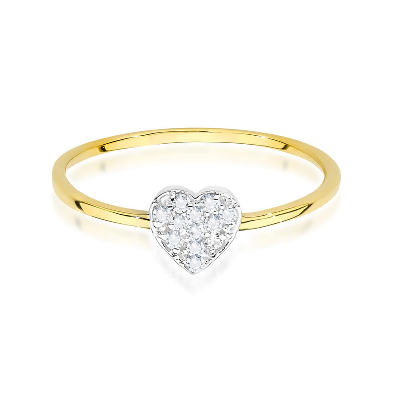 Inel Aur 14K cu Diamante Naturale 0.10 ct, imaginea 2 din 12