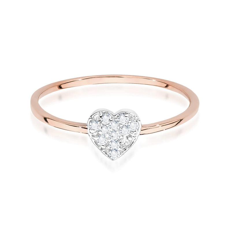 Inel Aur 14K cu Diamante Naturale 0.10 ct, imaginea 6 din 12