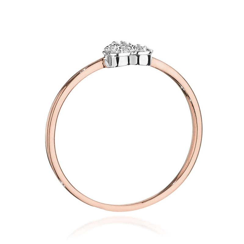 Inel Aur 14K cu Diamante Naturale 0.10 ct, imaginea 7 din 12