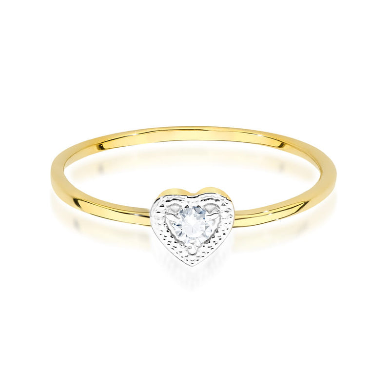 Inel Aur 14K cu Diamant Natural 0.02 ct, imaginea 2 din 12