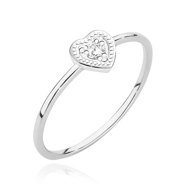 Inel Aur 14K cu Diamant Natural 0.02 ct, imaginea 9 din 12