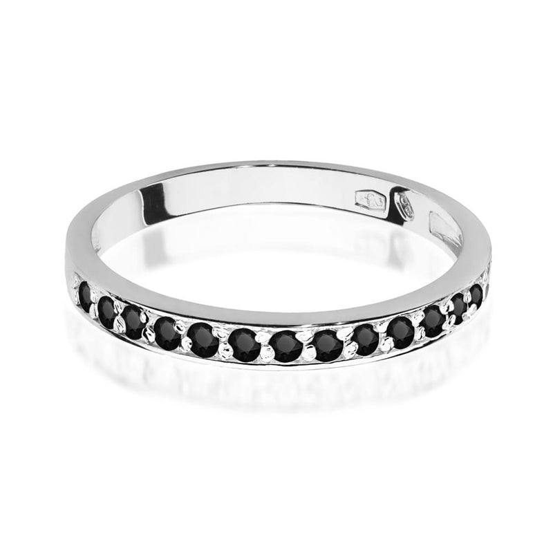 Inel Aur 14K cu Diamante Naturale Negre 0.20 ct, imaginea 10 din 12