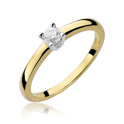 Inel Aur 14K cu Diamant Natural 0.25 ct