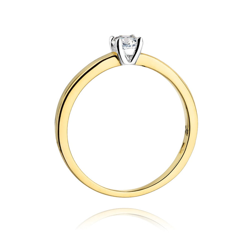 Inel Aur 14K cu Diamant Natural 0.25 ct, imaginea 3 din 12