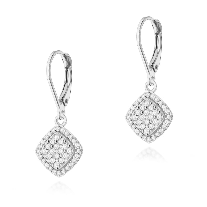 Cercei Aur 14K cu Diamante Naturale 0.40 ct, imaginea 3 din 4