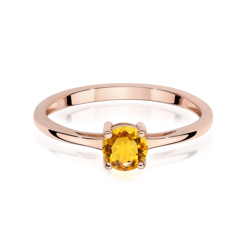 Inel Aur 14K cu Citrin 0.50 ct, imaginea 6 din 12