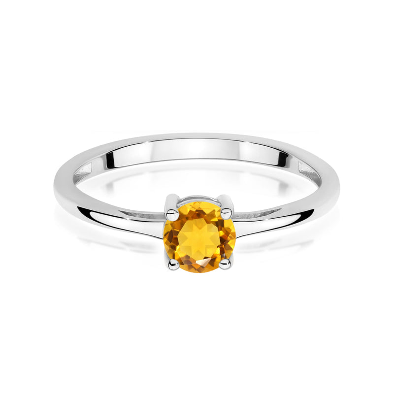 Inel Aur 14K cu Citrin 0.50 ct, imaginea 10 din 12