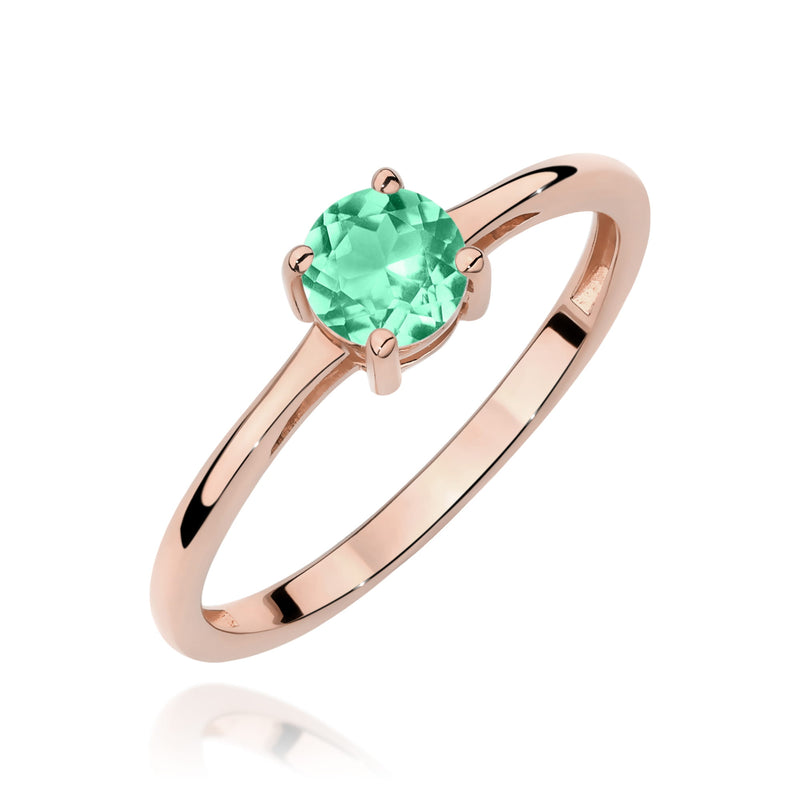 Inel Aur 14K cu Smarald 0.50 ct, imaginea 5 din 12