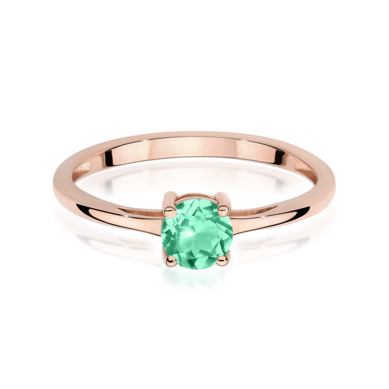 Inel Aur 14K cu Smarald 0.50 ct, imaginea 6 din 12