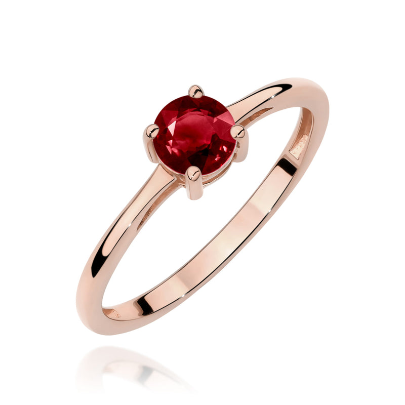 Inel Aur 14K cu Granat 0.60 ct, imaginea 5 din 12