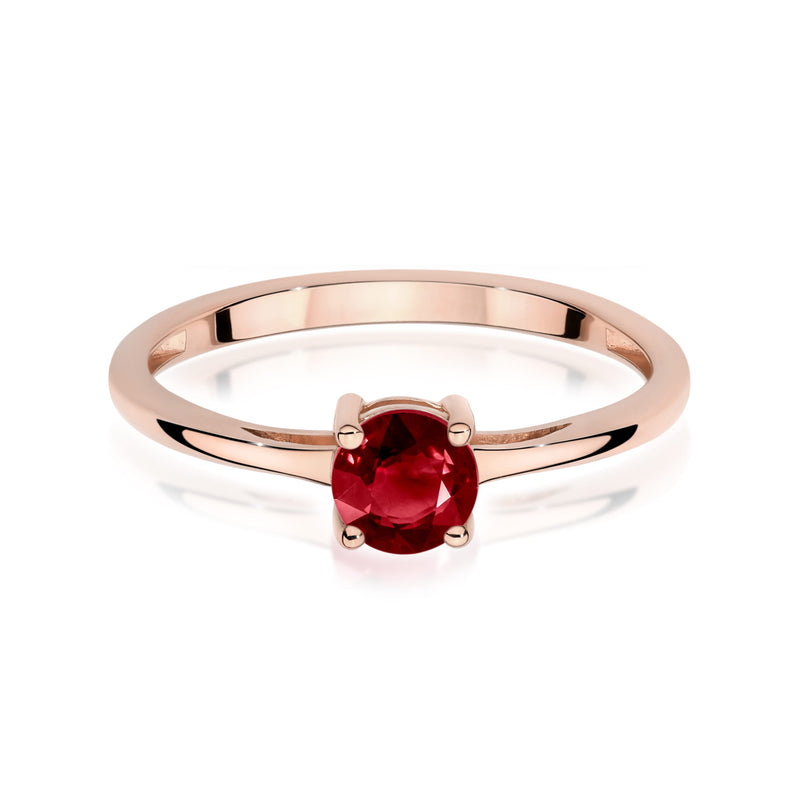 Inel Aur 14K cu Granat 0.60 ct, imaginea 6 din 12