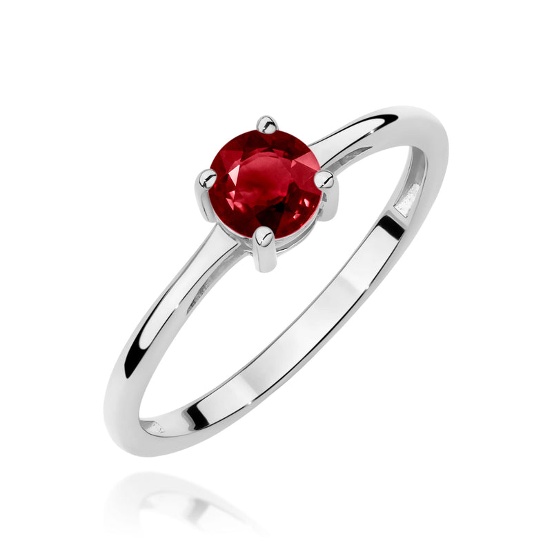 Inel Aur 14K cu Granat 0.60 ct, imaginea 9 din 12