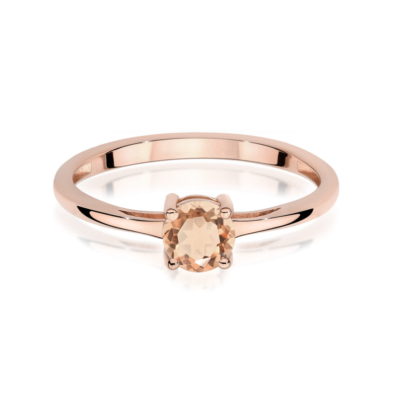 Inel Aur 14K cu Morganit 0.40 ct, imaginea 6 din 12