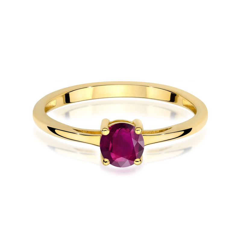Inel Aur 14K cu Rhodolite 0.60 ct, imaginea 2 din 12