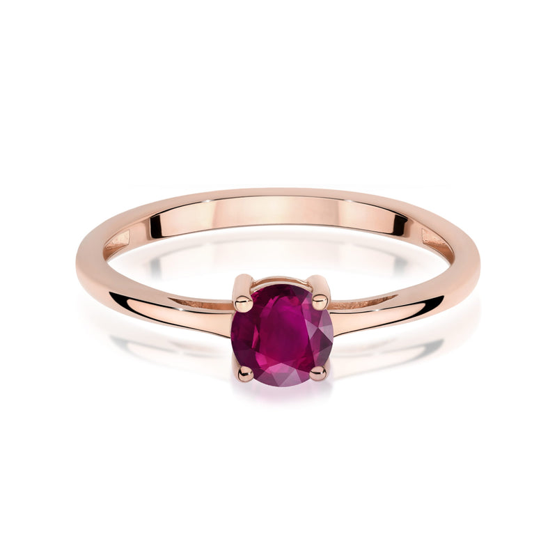 Inel Aur 14K cu Rhodolite 0.60 ct, imaginea 6 din 12