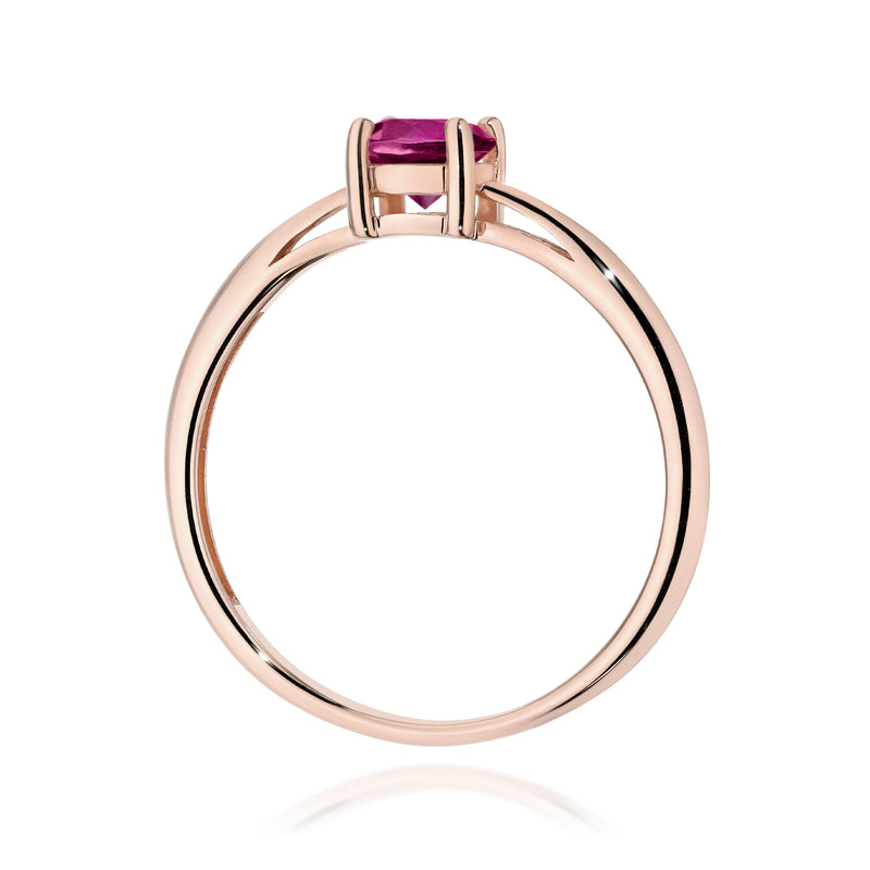 Inel Aur 14K cu Rhodolite 0.60 ct, imaginea 7 din 12