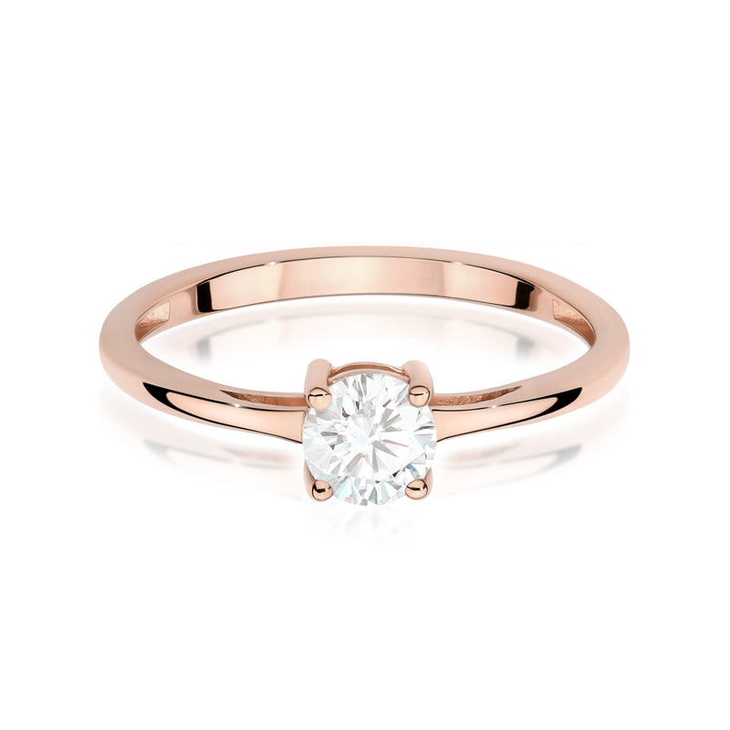 Inel Aur 14K cu White Sapphire 0.60 ct, imaginea 6 din 12