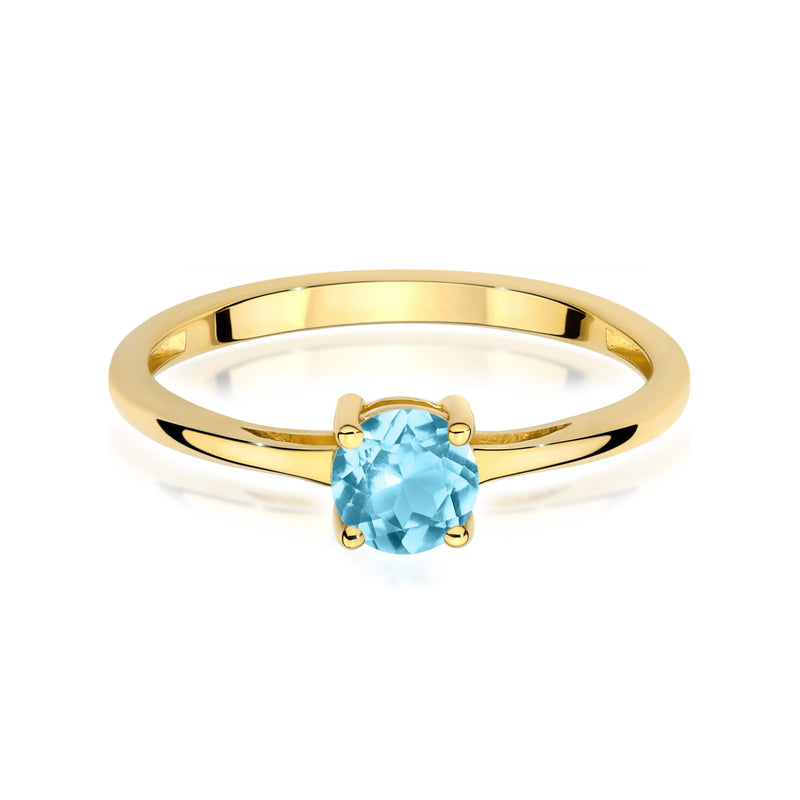 Inel Aur 14K cu Topaz Swiss 0.50 ct, imaginea 2 din 12