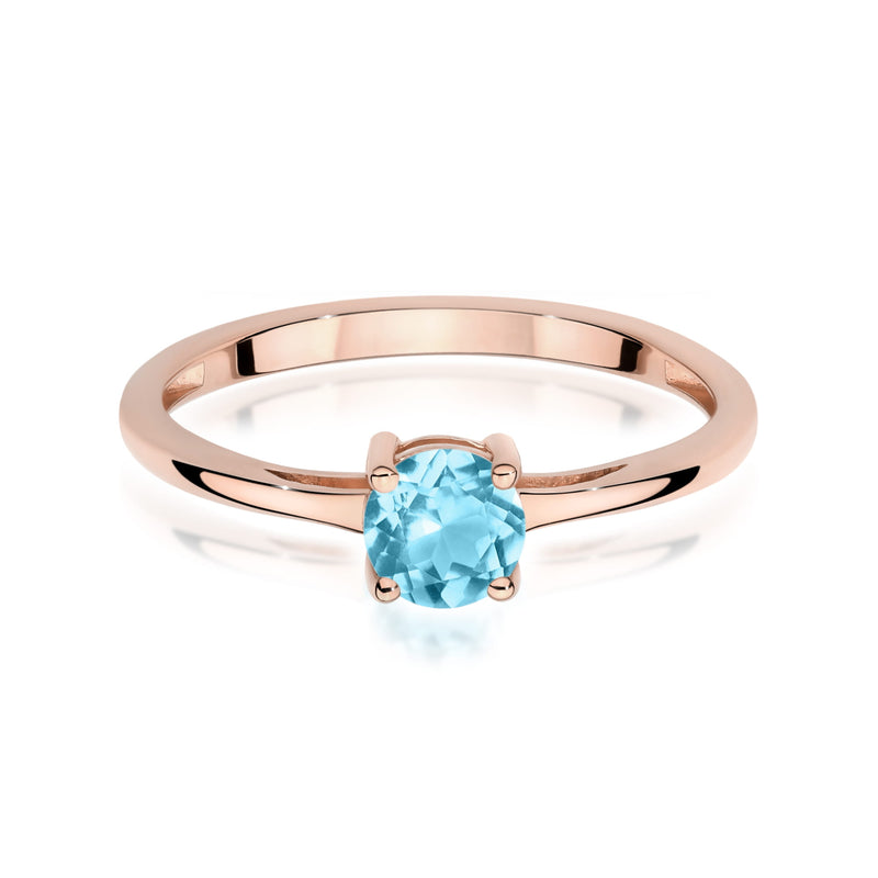 Inel Aur 14K cu Topaz Swiss 0.50 ct, imaginea 6 din 12