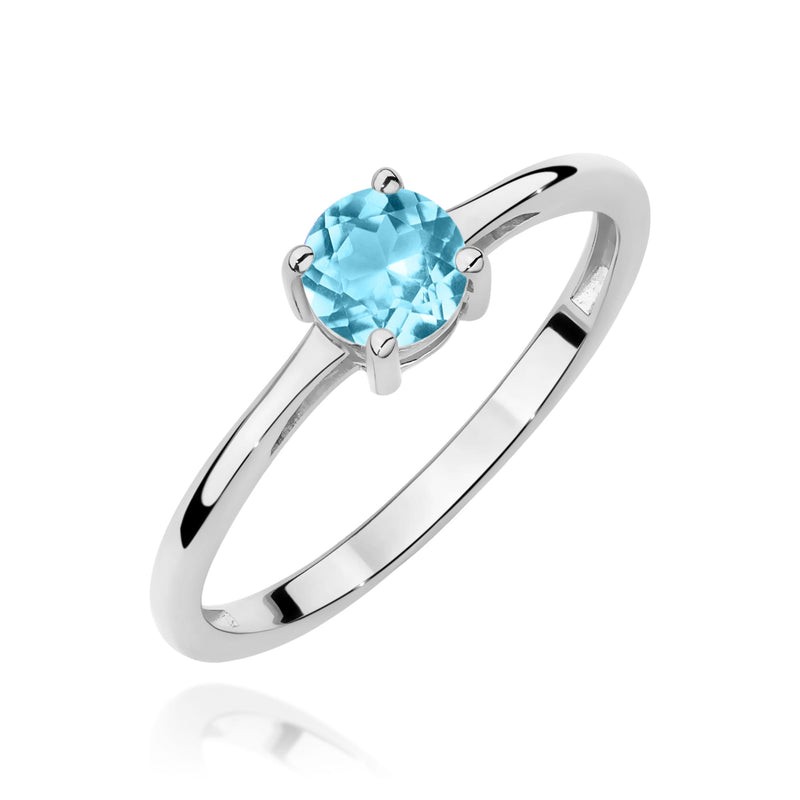 Inel Aur 14K cu Topaz Swiss 0.50 ct, imaginea 9 din 12