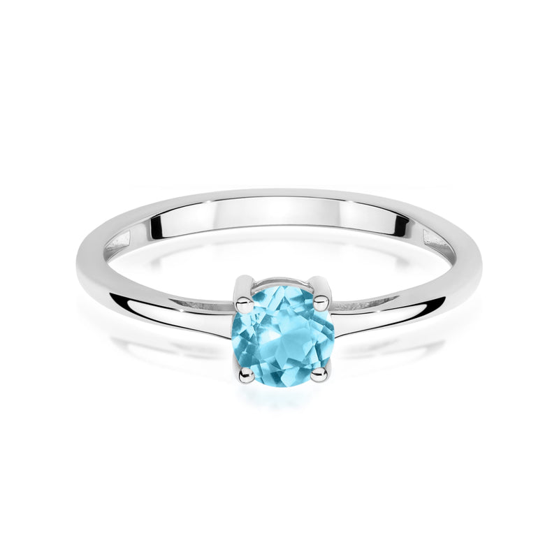 Inel Aur 14K cu Topaz Swiss 0.50 ct, imaginea 10 din 12