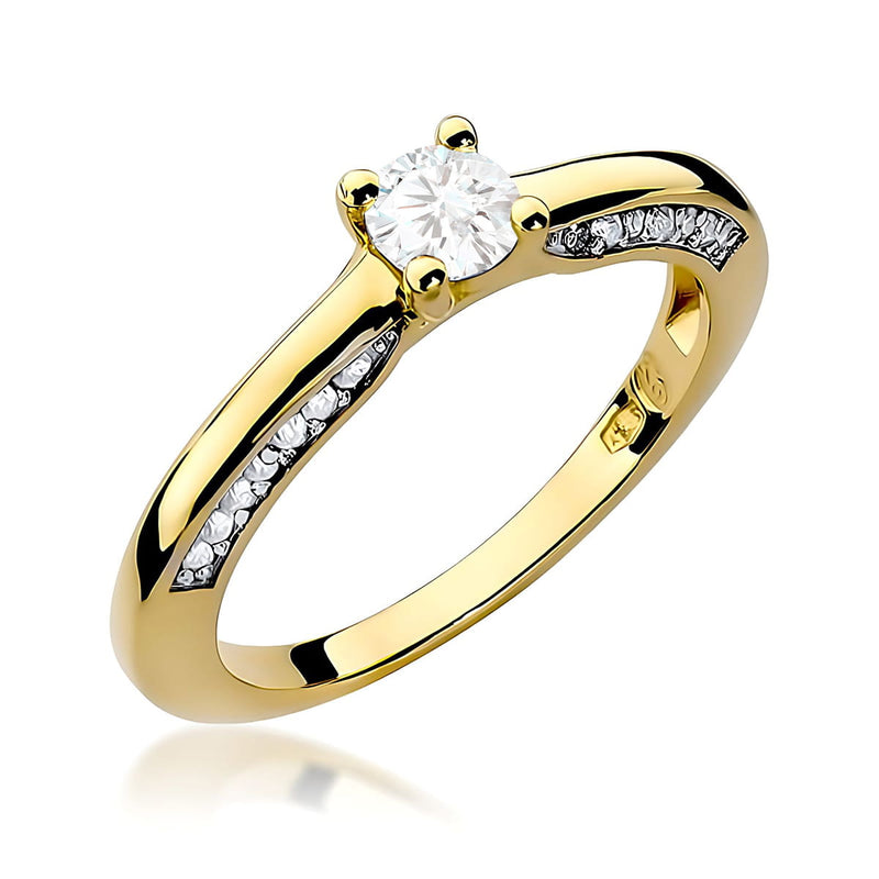 Inel Aur 14K cu Diamante de Laborator 0.44 ct — Aur galben