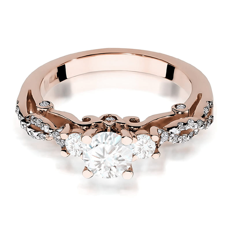 Inel Aur 14K cu Diamante de Laborator 1.04 ct, imaginea 6 din 12