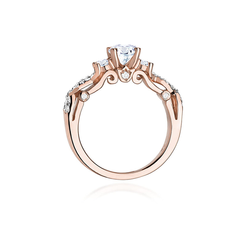Inel Aur 14K cu Diamante de Laborator 0.84 ct, imaginea 7 din 12