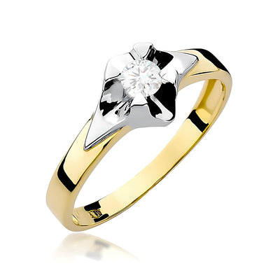 Inel Aur 14K cu Diamant de Laborator 0.25 ct