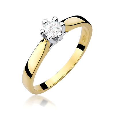 Inel Aur 14K cu Diamant de Laborator 0.25 ct