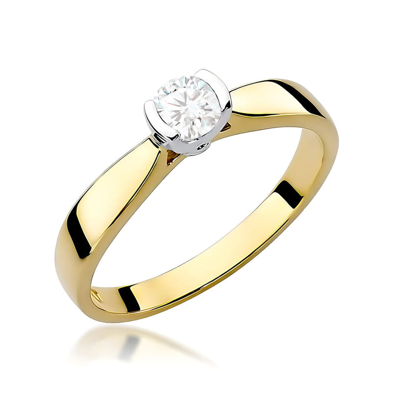 Inel Aur 14K cu Diamant de Laborator 0.30 ct — Aur galben