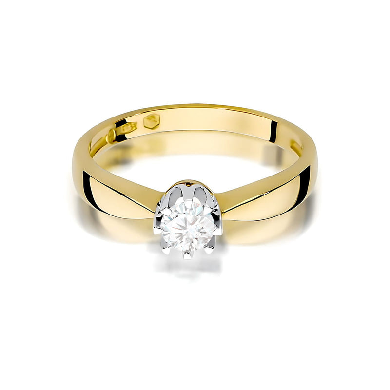 Inel Aur 14K cu Diamant de Laborator 0.25 ct, imaginea 2 din 12